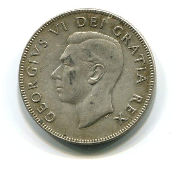1951 Canada Silver Half Dollar Coin (l26) - Picture 2 of 2